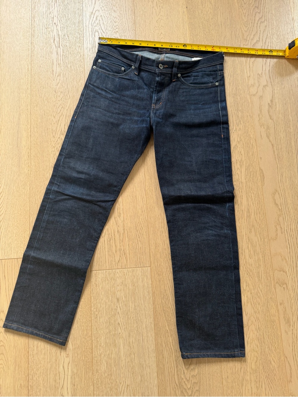 Naked & Famous Denim Slim Straight Raw Indigo Jeans